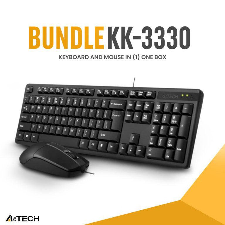 A4TECH KK-3330 COMBO MOUSE AND KEYBOARD | 6 MONTHS WARRANTY KEYBOARD ...