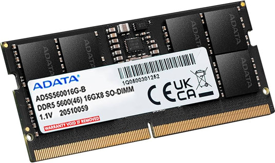 ADATA AD-AD5S560016G-S SODIMM | 16GB | DDR5 | 5600 MHZ | 12 MONTHS WARRANTY MEMORY