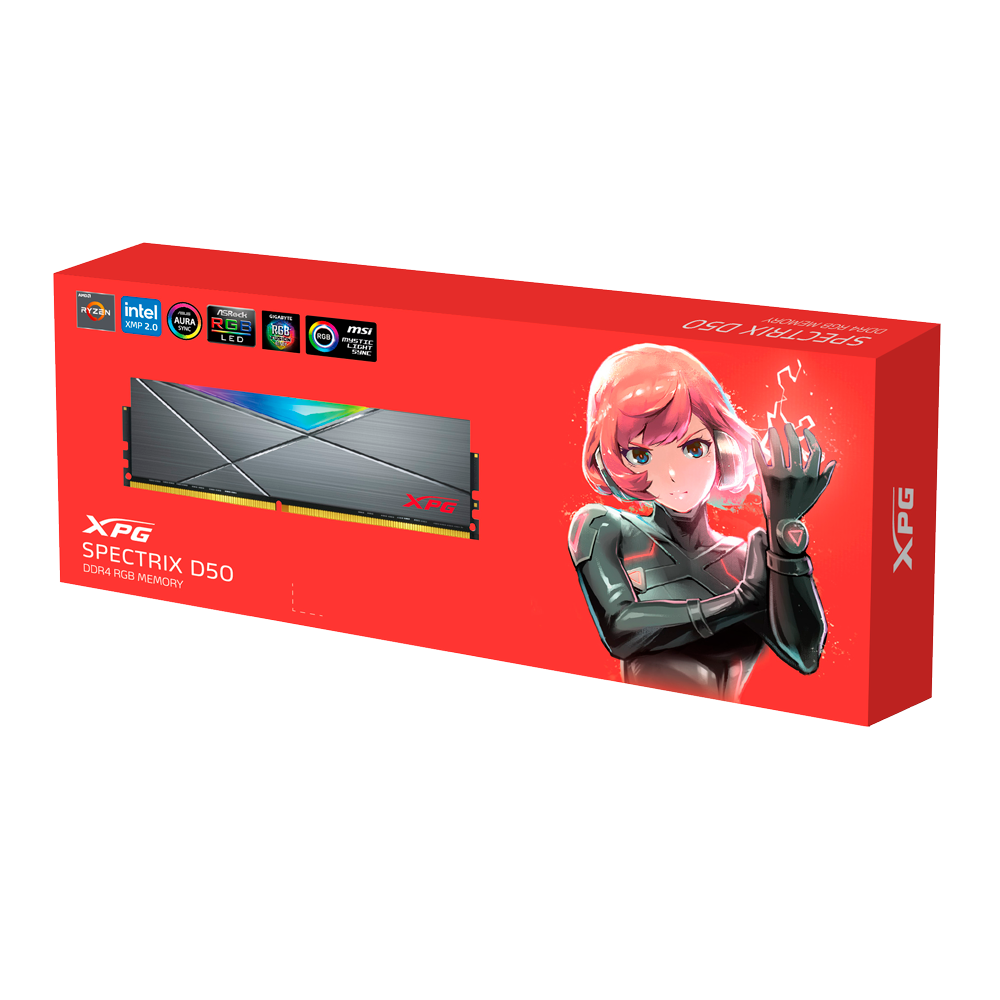 ADATA XPG SPECTRIX D50 16GB (8GB*2) 3200MHZ DDR4 | 12 MONTHS ADATA XPG SPECTRIX D50 16GB (8GB*2) 3200MHZ DDR4 | 12 MONTHS