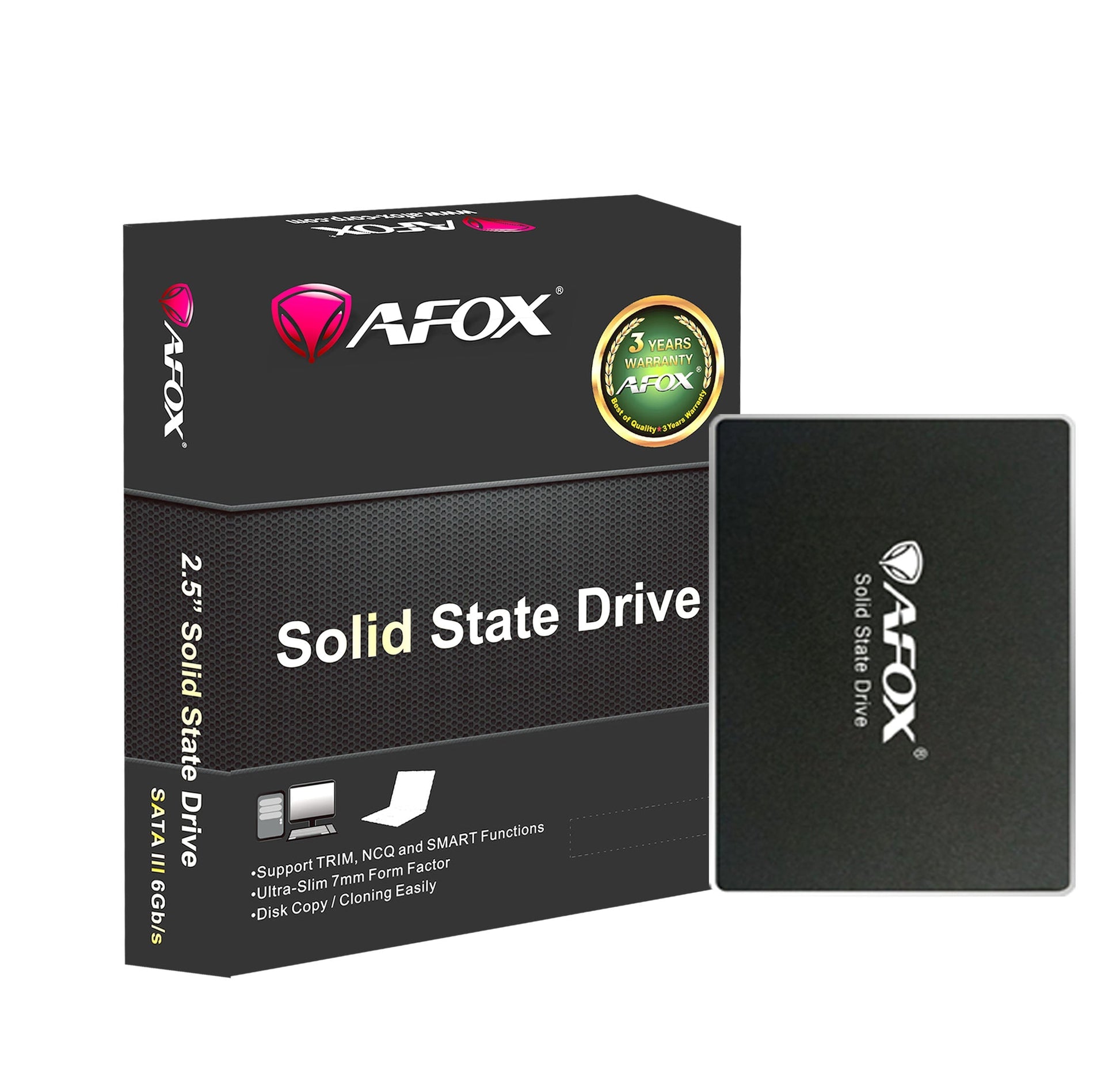 AFOX SSD 2.5" 120GB SATA SD250-120GN SOLID STATE DRIVE-SOLID STATE DRIVE-Makotek Computers