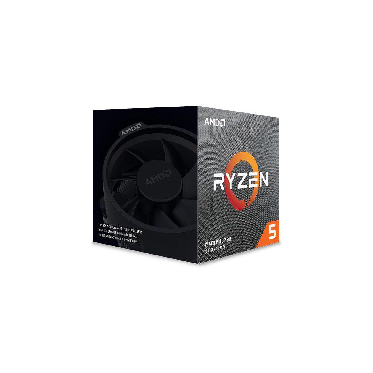AMD RYZEN 5 3600XT 6 CORES 12 THREADS 4.0GHZ (TURBO 4.5GHZ) WITH WRAITH SPIRE COOLER PROCESSOR-Processor-Makotek Computers