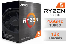AMD RYZEN 5 5600X | 6 CORES | 12 THREADS | 4.6 GHZ | AM4 | 65W | BOX-TYPE | 12 MONTHS WARRANTY | DESKTOP PROCESSOR
