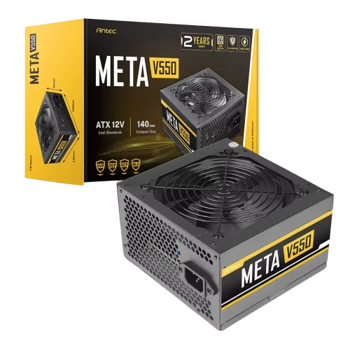 ANTEC META V550 | 550W | 80+ WHITE | ATX 2.31 | PCIE GEN 3.0 / 4.0 | NON-MODULAR 12 MONTHS WARRANTY POWER SUPPLY UNITS