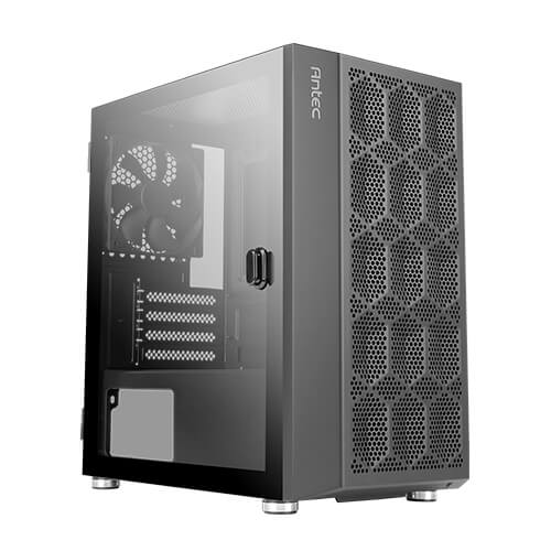 ANTEC NX200M | BLACK | MID TOWER | ATX / MICRO-ATX / ITX SUPPORT | TEMPERED GLASS SIDE PANEL | STEEL + PLASTIC MATERIAL | BOTTOM DUST FILTER | 1 BUILT-IN 120MM FAN | 6 MONTHS WARRANTY PC CASE