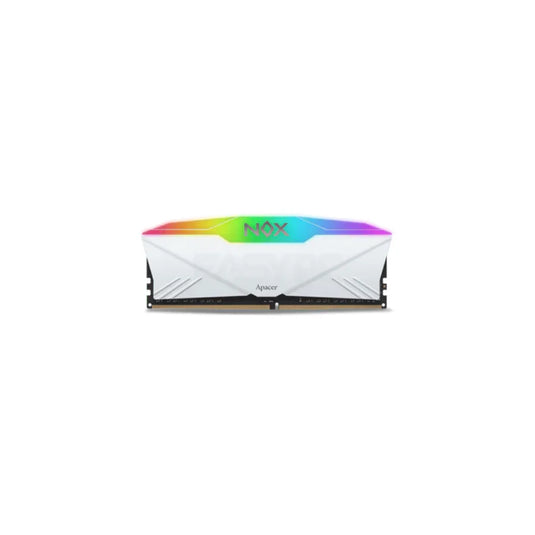 APACER AH4U16G32C28YNWAA-2 NOX RGB 16GB WHITE DDR4 | 16GB (2X8GB) | 3200 MHZ | CL16 | WITH HEAT SINK | UDIMM 12 MONTHS WARRANTY MEMORY