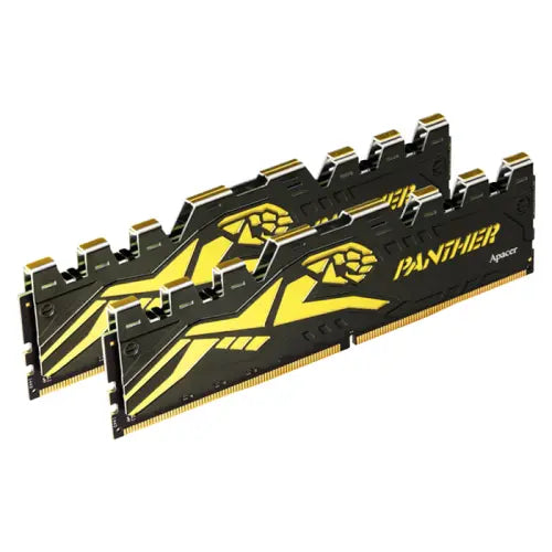 APACER AH4U32G32C28Y7GAA-2 PANTHER GOLDEN NON-RGB BLACK 32GB DDR4 | 32GB (2X16GB) | 3200 MHZ | CL16 | WITH HEAT SINK | UDIMM | 12 MONTHS WARRANTY MEMORY