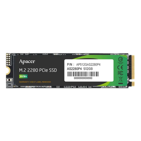 APACER AP512GAS2280P4-1 | PCIE 3X4 | 512GB | M.2 NVME |  13 MONTHS WARRANTY SOLID STATE DRIVE