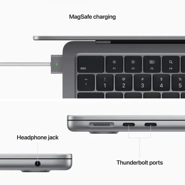 APPLE MLXW3PP/A MACBOOK AIR 13 (2022) M2 | 8GB RAM | 256GB SSD | SPACE GRAY LAPTOP-LAPTOP-Makotek Computers