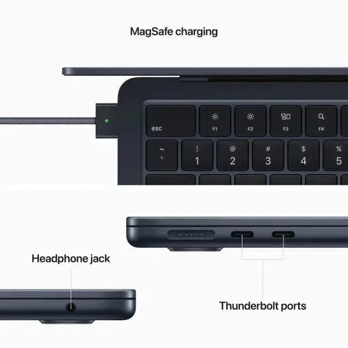 APPLE MLY33PP/A MACBOOK AIR 13 (2022) M2 | 8GB RAM | 256GB SSD |MIDNIGHT LAPTOP-LAPTOP-Makotek Computers