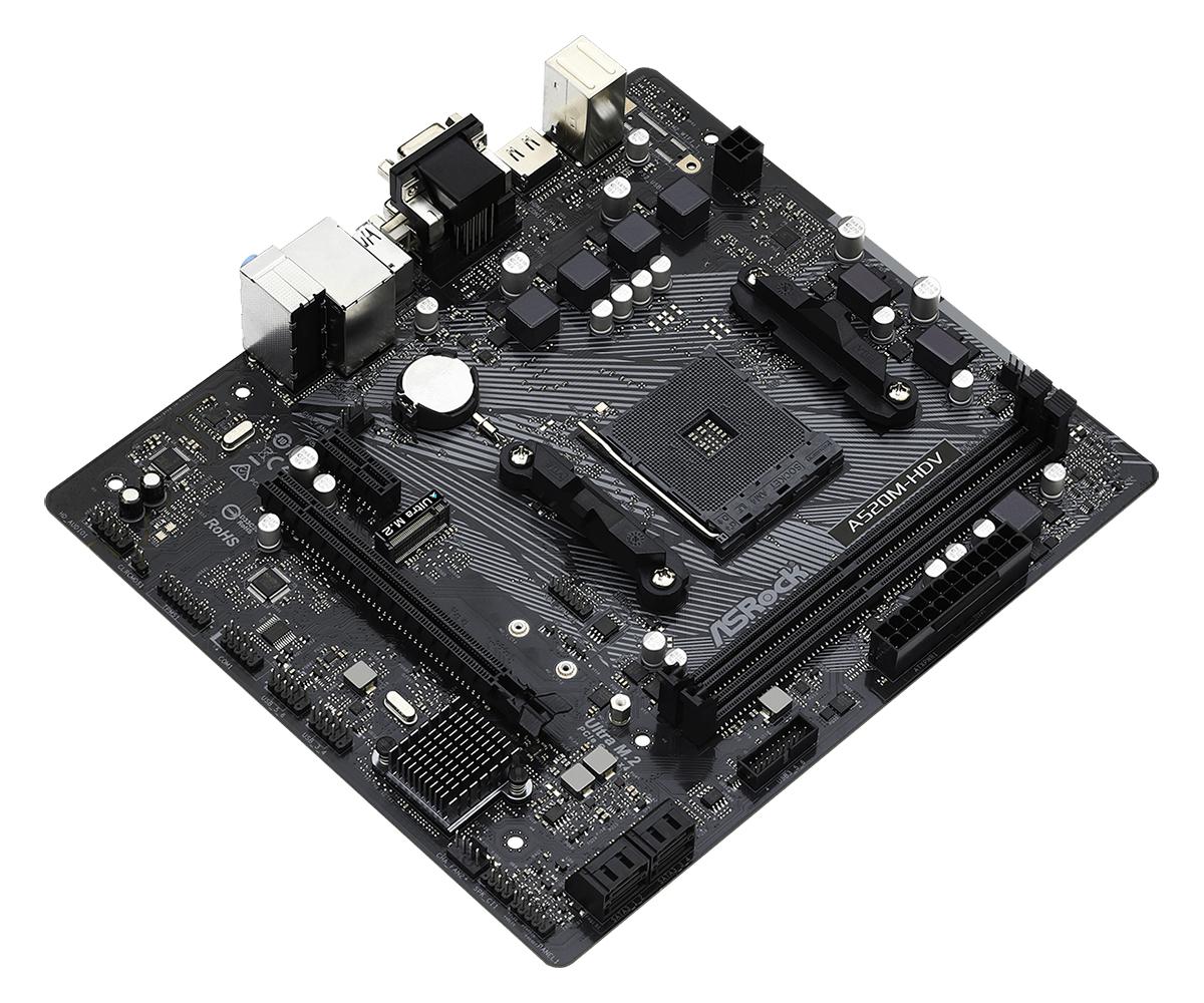 ASROCK A520M-HDV MOTHERBOARD-MOTHERBOARDS-Makotek Computers