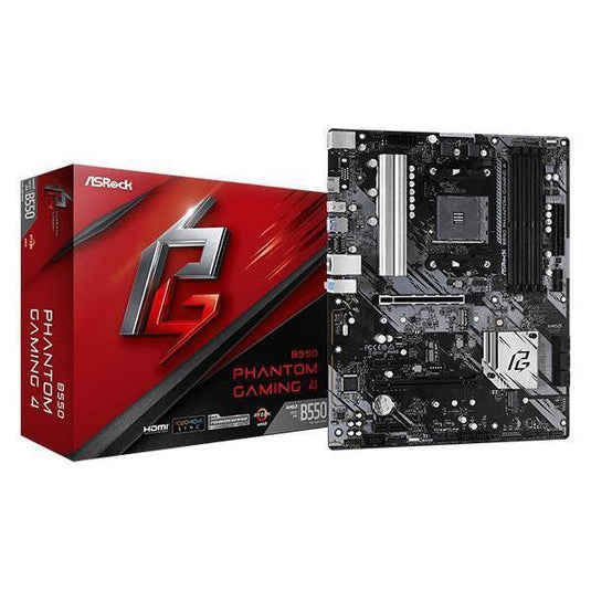 ASROCK B550 PHANTOM GAMING 4 90-MXBYCD-AOUAYZ MOTHERBOARD-MOTHERBOARDS-Makotek Computers