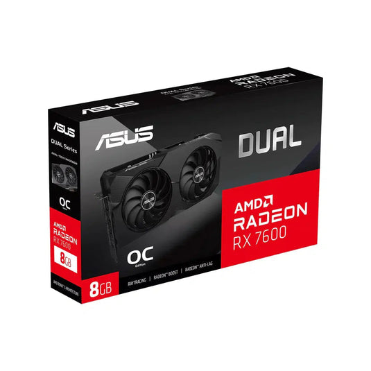ASUS DUAL AMD RADEON RX 7600 OC 8GB GDDR6 GRAPHICS CARD-GRAPHICS CARD-Makotek Computers