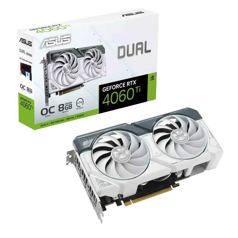 ASUS GEFORCE DUAL RTX 4060 TI WHITE OC EDITION 8GB GDDR6 ASUS GEFORCE DUAL RTX 4060 TI WHITE OC EDITION 8GB GDDR6