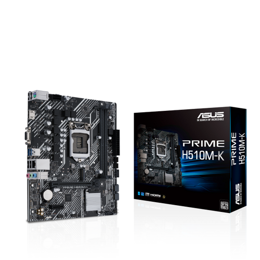 ASUS PRIME H510M-K MOTHERBOARD | MICRO-ATX | 2X DIMM | UP TO 64 GB | DDR4 | 12 MONTHS WARRANTY MOTHERBOARD