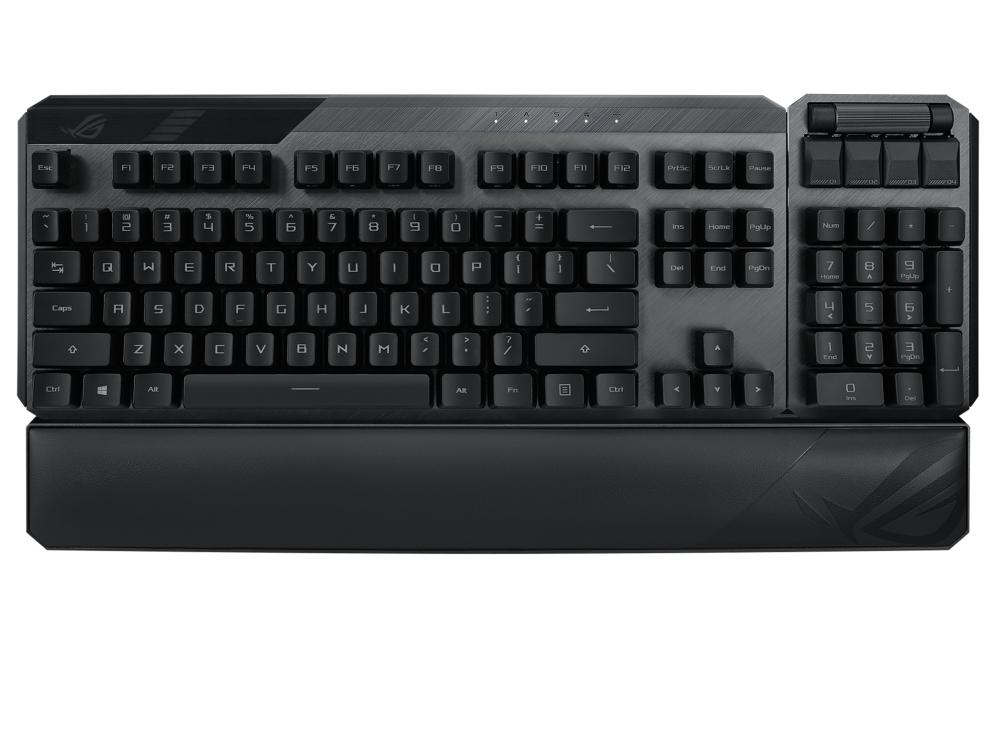 【美品】ASUSTek ゲーミングキーボード ROG Claymore II ASUS、脱着式テンキーパッド付きゲーミングキーボード「ROG