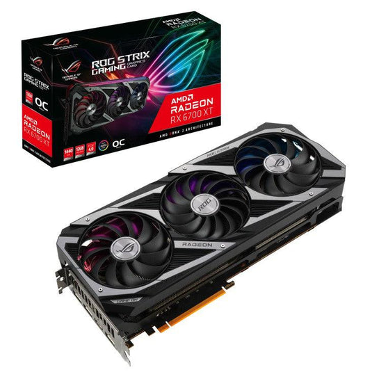ASUS ROG STRIX AMD RADEON RX 6700 XT OC EDITION GAMING GRAPHICS CARD-GRAPHICS CARD-Makotek Computers