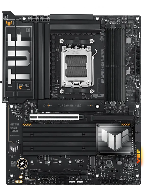 ASUS TUF GAMING X870-PLUS WIFI | 4 DIMM SLOTS | 1 x PCIe 4.0 x16 slot | AM5 | 12 MONTHS WARRANTY MOTHERBOARD