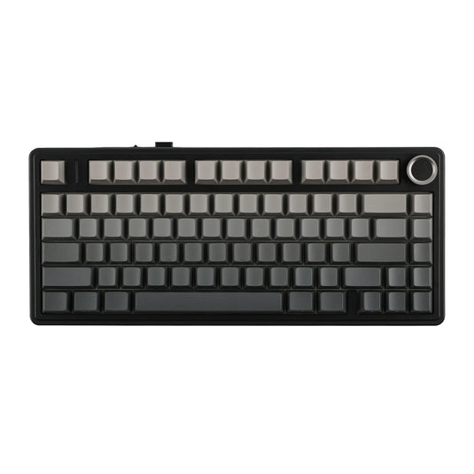 AULA F75 | GRADIENT GRAY | 80 KEYS | 75% COMPACT LAYOUT | PER-KEY RGB BACKLIGHT | VOLUME KNOB | TRI-MODE: 2.4GHZ WIRELESS / BLUETOOTH / WIRED | REAPER MECHANICAL SWITCH | 6 MONTHS WARRANTY KEYBOARD