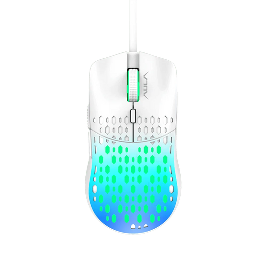 AULA S11 PRO | BLUE | WIRED GAMING MOUSE | 6 KEYS | 3600 DPI | RAINBOW BACKLIGHT | 1.5M CABLE | 81G LIGHTWEIGHT | 6 MONTHS WARRANTY MOUSE
