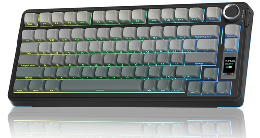AULA S75 PRO | GRADIENT GREY | 80 KEYS | 75% COMPACT LAYOUT | PER-KEY RGB BACKLIGHT | TRI-MODE: 2.4GHZ WIRELESS / BLUETOOTH / WIRED | HOT-SWAPPABLE | STAR VECTOR MECHANICAL SWITCH | N-KEY ROLLOVER | 4000HZ POLLING RATE | 6 MONTHS WARRANTY KEYBOARD