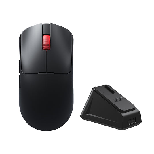 AULA SC380 PRO | BLACK | TRI-MODE: 2.4GHZ WIRELESS / BLUETOOTH / WIRED | 12000 DPI | 3311 SENSOR | 1000HZ POLLING RATE | 55G LIGHTWEIGHT | CHARGING DOCK | 6 MONTHS WARRANTY MOUSE