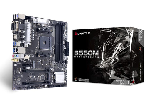 BIOSTAR B550MX/E PRO AMD B550/SOCKET AM4 SATA III (6GB/S) HDMI 2.1 4K PCIE 4.0 DDR4 MICRO ATX AMD MOTHERBOARD-MOTHERBOARD-Makotek Computers