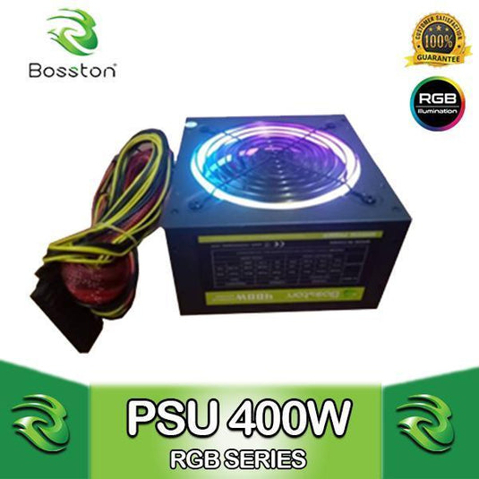 BOSSTON 400W 80+ RGB POWER SUPPLY-POWER SUPPLY UNITS-Makotek Computers