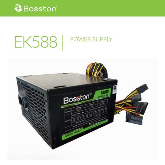 BOSSTON EK588 700w BIG FAN GENERIC POWER SUPPLY-POWER SUPPLY UNITS-Makotek Computers