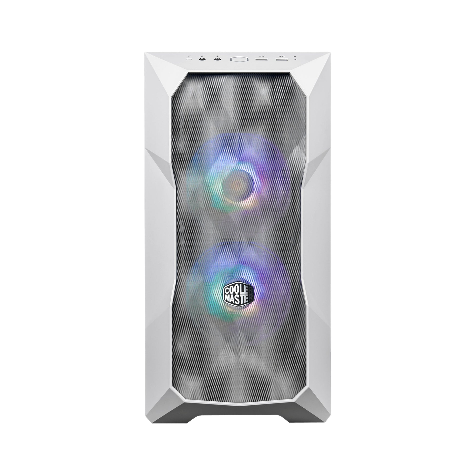 COOLER MASTER MASTERBOX TD300 MESH WHITE MINI TOWER CASE-CASE-Makotek Computers