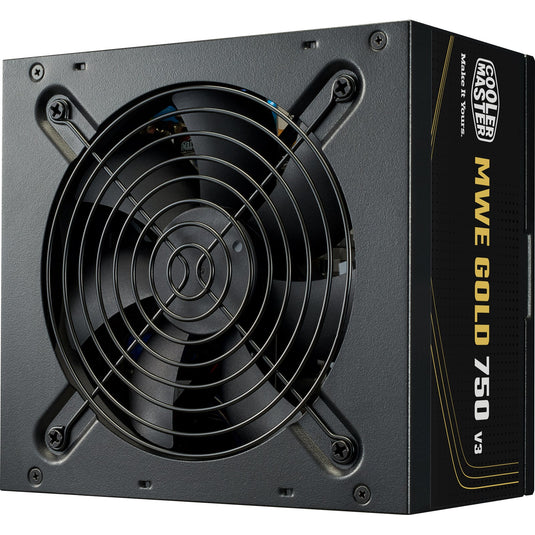 COOLER MASTER  MPE-7506-ACAG-BUS | MWE GOLD  V3  750W | BLACK | 80+ GOLD | | ATX 3.1 | NON MODULAR |  12 MONTHS WARRANTY POWER SUPPLY UNITS
