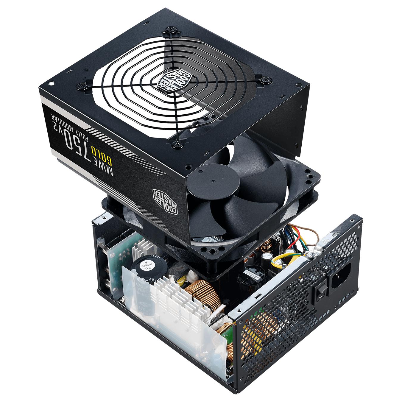 COOLER MASTER MWE 750W V2 80+ GOLD FULLY MODULAR TRUE RATED POWER SUPPLY-POWER SUPPLY-Makotek Computers