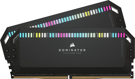 CORSAIR DOMINATOR CMT32GX5M2X6000C36 PLATINUM RGB 32GB (2X16GB) DDR5 DRAM 6000MHZ C36 (BLACK) MEMORY-MEMORY-Makotek Computers