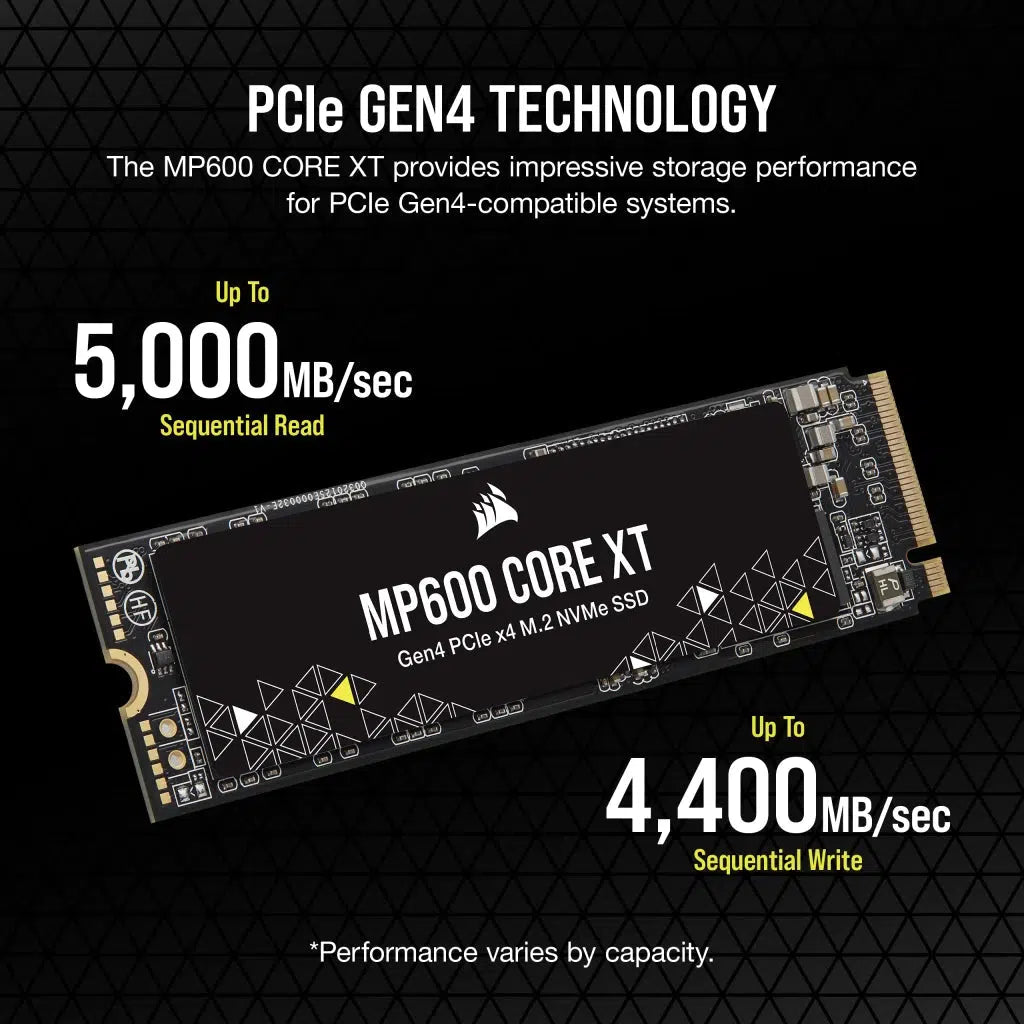 CORSAIR FORCE SERIES GEN 4 PCIE MP600 1TB NVME SSD-SOLID STATE DRIVE-Makotek Computers