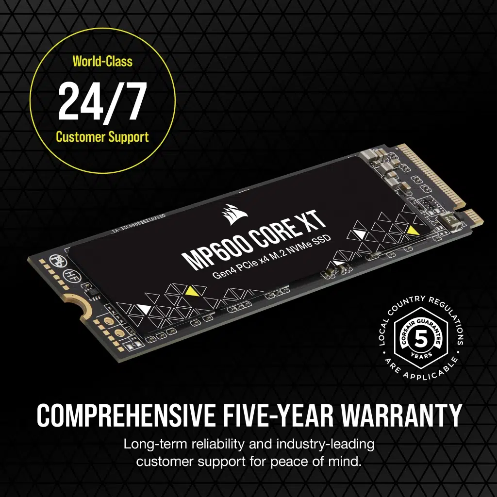 CORSAIR FORCE SERIES GEN 4 PCIE MP600 1TB NVME SSD-SOLID STATE DRIVE-Makotek Computers