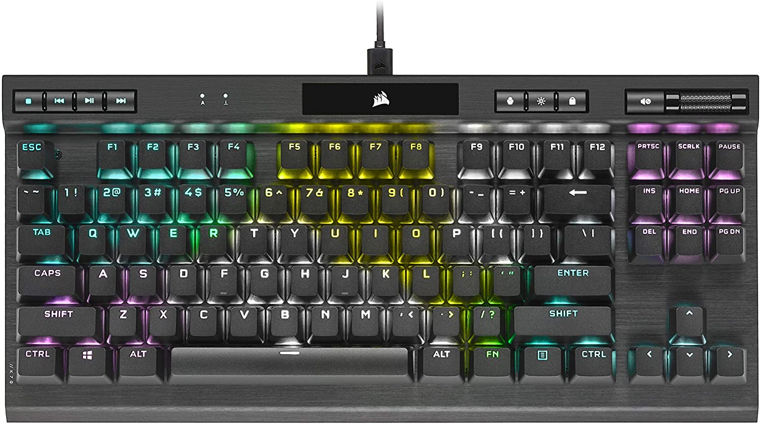 CORSAIR K70 RGB TKL CHAMPION SERIES MECHANICAL GAMING KB- CHERRY MX SPEED KEYBOARD-KEYBOARD-Makotek Computers