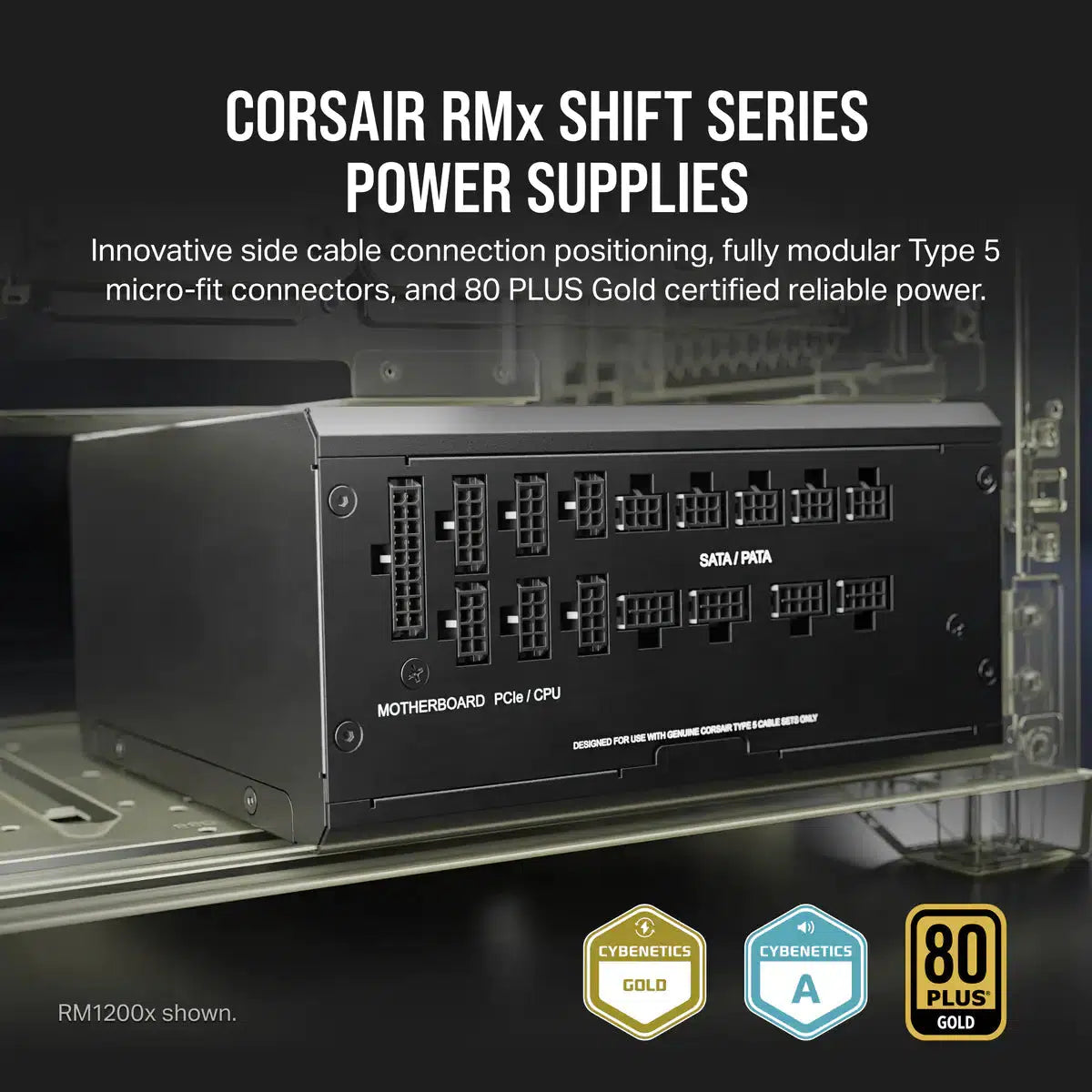 CORSAIR RM1000x SHIFT 80 PLUS GOLD FULLY MODULAR ATX | 12 CORSAIR RM1000x SHIFT 80 PLUS GOLD FULLY MODULAR ATX | 12
