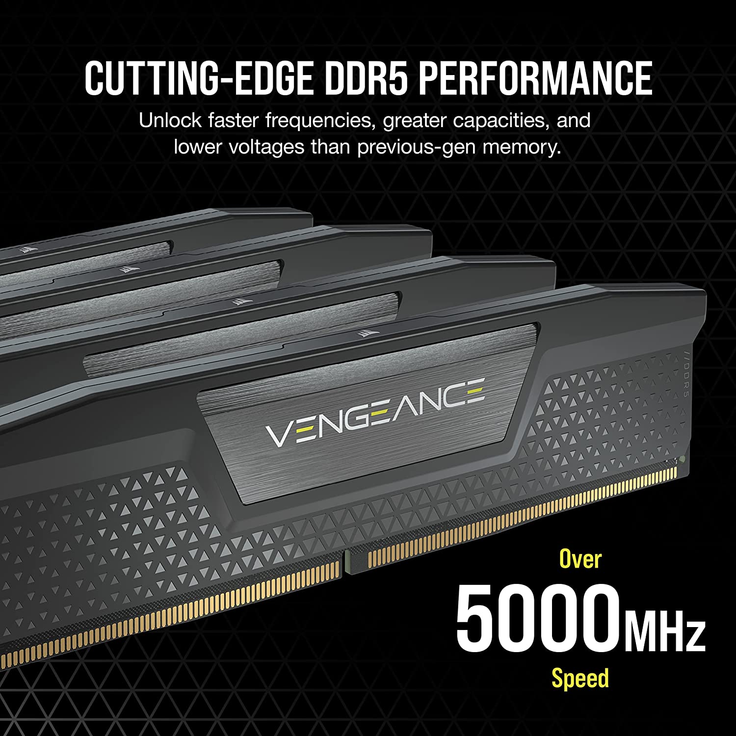 CORSAIR VENGEANCE DDR5 32GB(2X16GB)DDR5-5200 BLACK KIT MEMORY-MEMORY-Makotek Computers