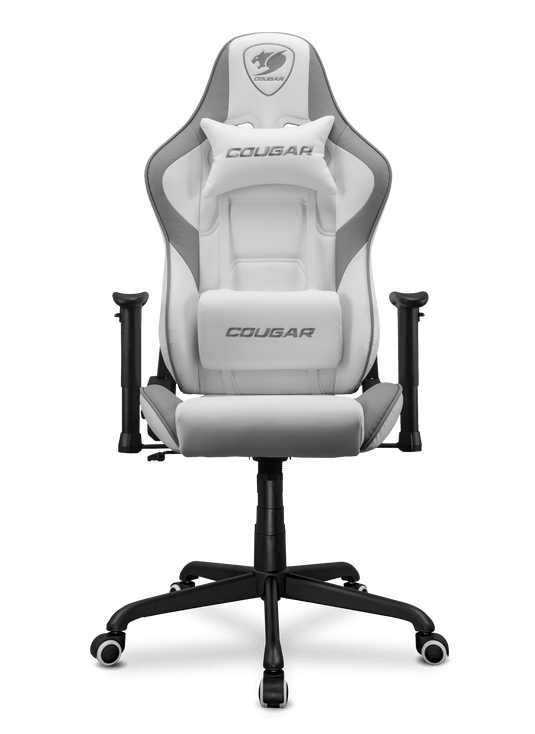 COUGAR ARMOR ELITE | STEEL BASE | 2D-ARMREST | PVC-LEATHER | WHITE | GAMING CHAIR