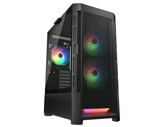 COUGAR DUOFACE RGB MESH TG MID-TOWER BLACK GAMING CASE-PC CASE-Makotek Computers