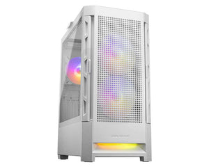 COUGAR DUOFACE RGB MESH TG MID-TOWER WHITE GAMING CASE-PC CASE-Makotek Computers