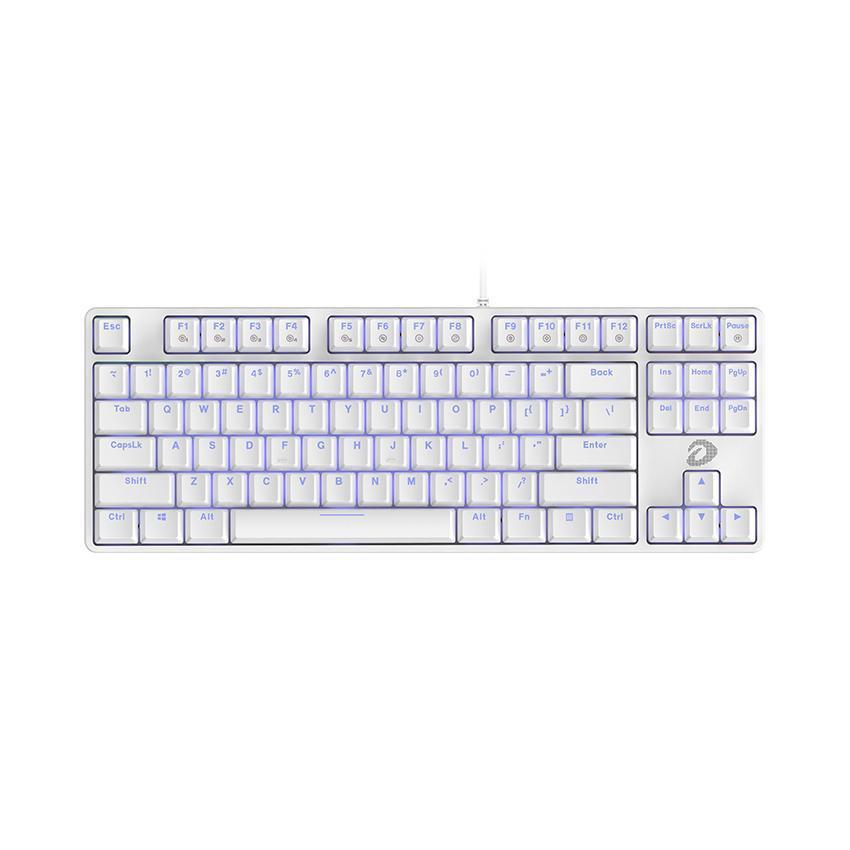 DAREU EK87 WHITE MECHANICAL TKL (BLUE SWITCH) KEYBOARD-KEYBOARD-Makotek Computers