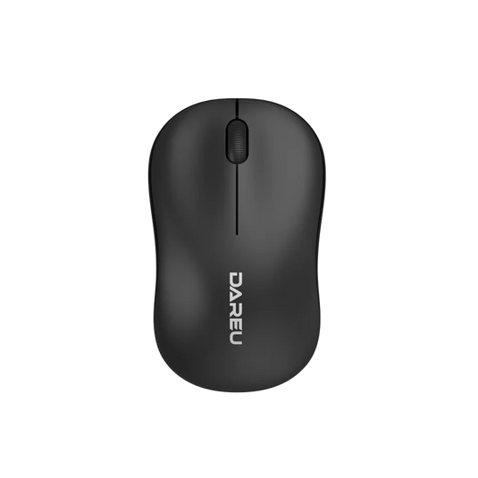 DAREU LM106G | 2.45G WIRELESS MOUSE | BLACK | DPI 1200 | IPS 30 | 3 BUTTONS | WORKING POWER 6MA (MAX) | 6 MONTHS WARRANTY MOUSE
