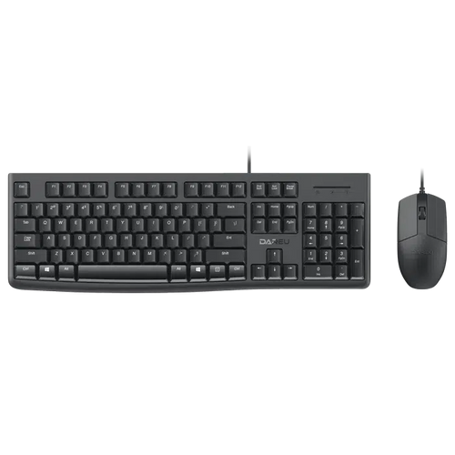 DAREU MK185 WIRED BLACK KEYBOARD AND MOUSE COMBO-COMBO-Makotek Computers