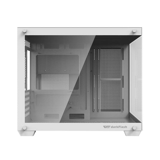 DARKFLASH C285MP V2 |WHITE | ATX | M-ATX | ITX | 440 MM × 285 MM × 370 MM | TEMPERED GLASS | 0.7MM SPCC 6 MONTHS WARRANTY PC CASE