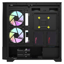 Load image into Gallery viewer, DARKFLASH DK415M M-ATX BLACK WITH 2X140MM ARGB FAN PC CASE-CASE-Makotek Computers
