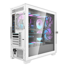 Load image into Gallery viewer, DARKFLASH DK415M M-ATX WHITE WITH 2X140MM ARGB FAN PC CASE-CASE-Makotek Computers
