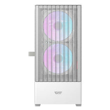 Load image into Gallery viewer, DARKFLASH DK415M M-ATX WHITE WITH 2X140MM ARGB FAN PC CASE-CASE-Makotek Computers
