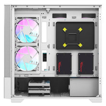 Load image into Gallery viewer, DARKFLASH DK415M M-ATX WHITE WITH 2X140MM ARGB FAN PC CASE-CASE-Makotek Computers
