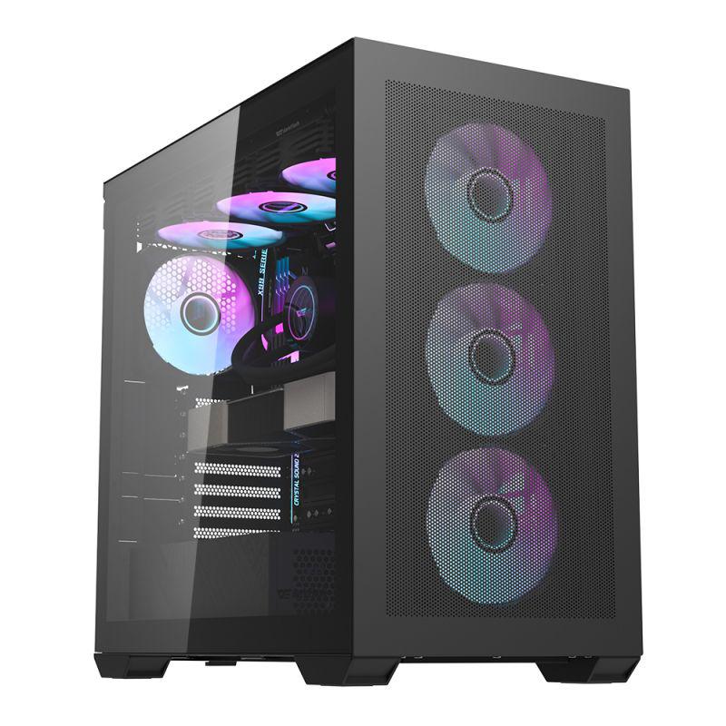 DARKFLASH DLX4000 E-ATX BLACK PC CASE-CASE-Makotek Computers