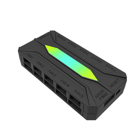 DARKFLASH RC4 | PWM CONTROLLER | WIRELESS REMOTE CONTROL | ARGB AND PWM 2-IN-1 FAN HUB | LUMINOUS TOP COVER | PWM INTELLIGENT TEMPERATURE CONTROL | FOUR CONTROL METHODS | MULTI-INTERFACE EXTENSION | 6 MONTHS WARRANTY ACCESSORIES